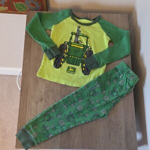 John Deere Green Tractor Pajama Set
